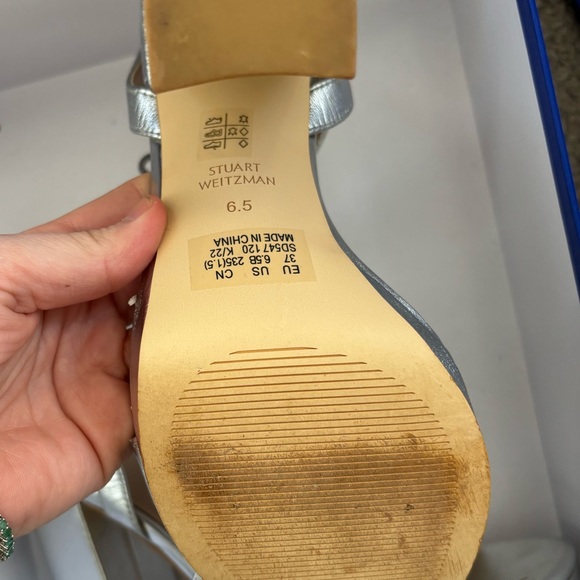 STUART WEITZMAN HEELS- dancer block 120 platform sandal size 6.5 - Picture 5 of 7